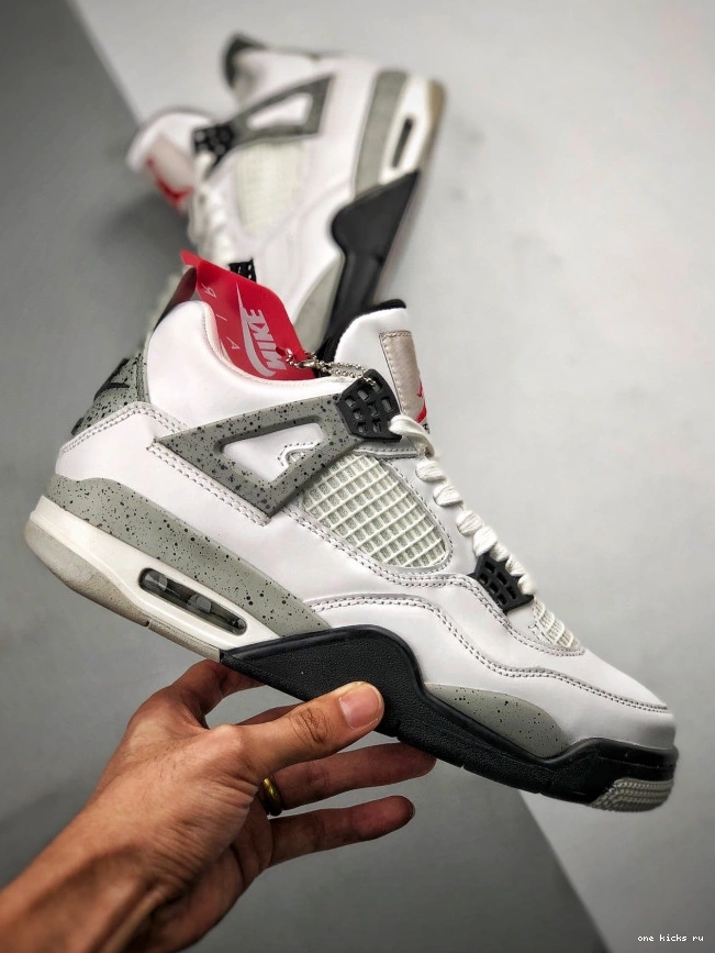Rep (nike) OG White Jordan 840606-192 Cement Air 4 0703